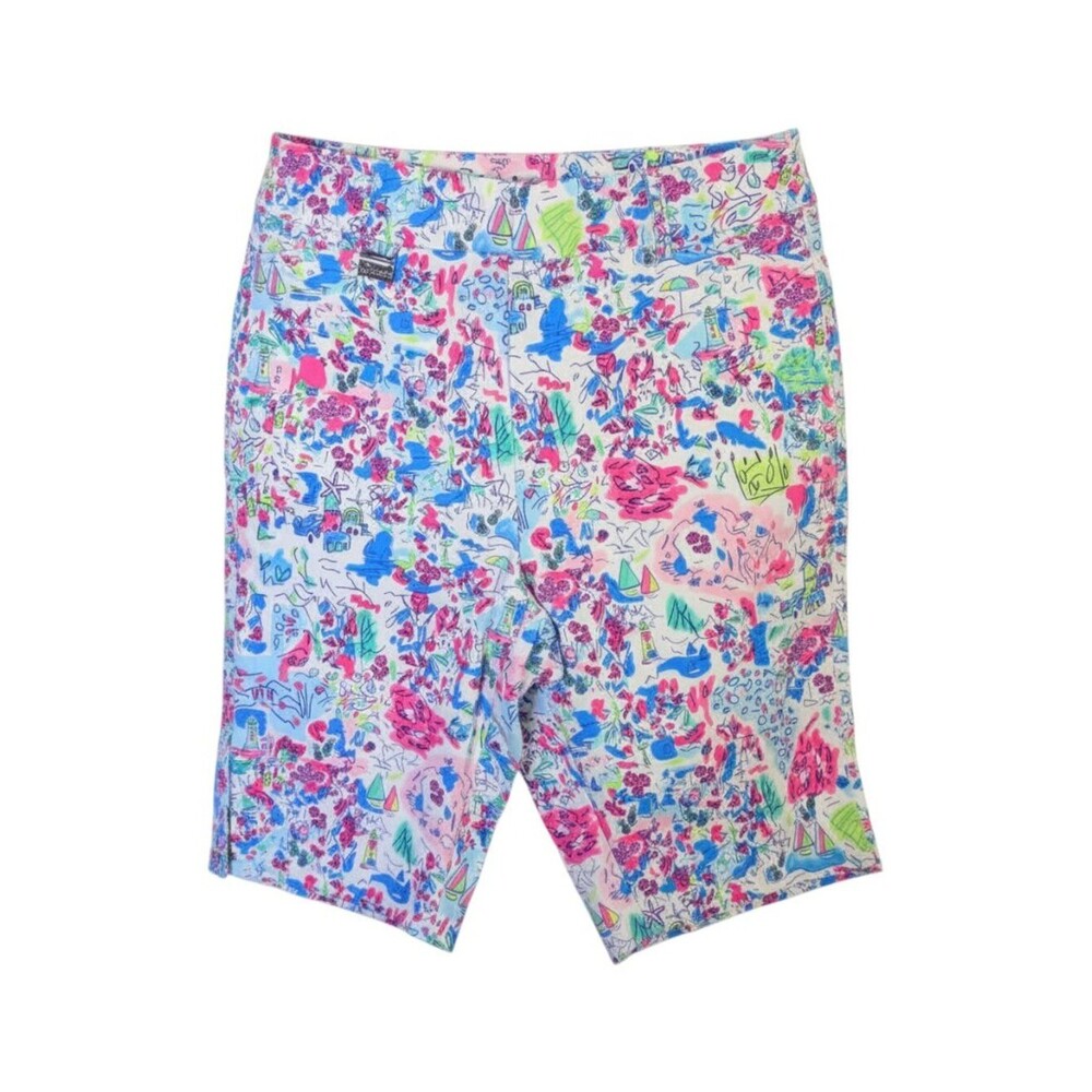 Breezes Multicolor Printed Shorts Women's Size 10